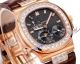 Replica GR Factory Patek Philippe Nautilus Rose Gold Diamond Bezel Leather Strap (4)_th.jpg